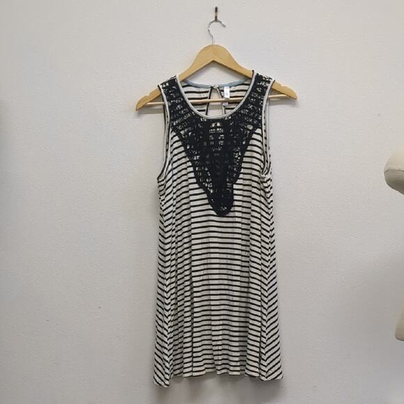 Xhilaration Striped Dress with Lace Accent size XXL - Picture 2 of 6